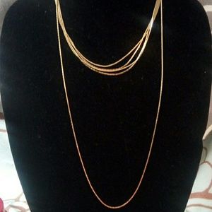Goldtone multiple length necklace